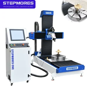 5 Axis CNC Router Machine with NC Studio Syntec Control PLC Servo Motor for Sculpture Wood Foam MDF Milling