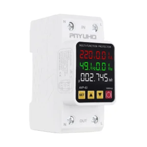 5-Display AC Single Phase Automatic Voltage Regulator Multifunction Adjustable 1 KVA Capacity Monitoring Energy Metering
