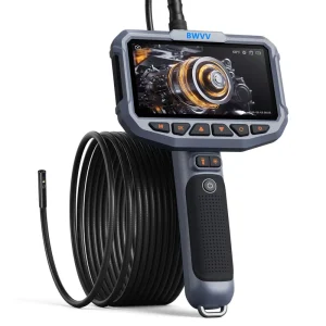 5″ IPS HD Handheld Version Snake Camera 8 Optional Probes Automotive Borescope Waterproof Inspection Industrial Endoscope