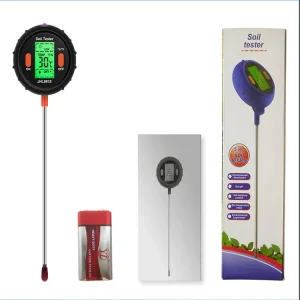 5 in 1 Digital Soil PH Meter Tester LCD Temperature Sunlight PH Soil Moisture Meter Tester for Garden Plants and Awns