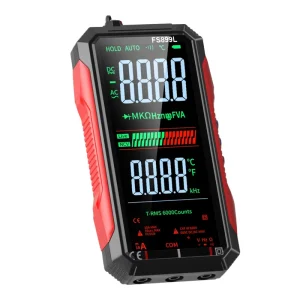 5.0″ Full LCD Screen Auto-Ranging 6000-Count True RMS Digital Multimeter DC/AC 600V 10A with NCV Function