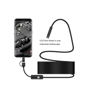 5.5/7mm Three in One Industrial Endoscope Pipeline Automotive Air Conditioning Engine Testing Mobile Phone Endoscope