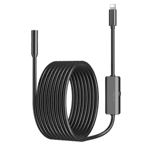 5.5 inch HD IP67 Waterproof Mobile Phone Endoscope Probe with 3X Zoom and LED Illumination for Indoor Outdoor Pipe Repair