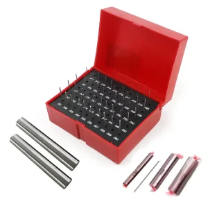 50 Pcs Plug Steel Pin Gauge Set M0 .011 0.060 Inch MINUS for Measuring Hole Diameter