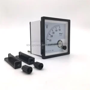 500V Pointer Type AC Voltmeter 72×72 Pointer Type Voltage Measuring Instrument