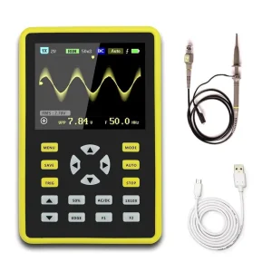 5012H Handheld Oscilloscope 500MS s Sampling Rate 100MHz Support Waveform Storage 2.4 Inch Screen Digital Oscilloscope