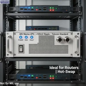 50°C Low Temperature Emergency Power Supply EPS System for Cold Climate Telecom