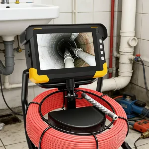 512HZ Sewer Camera Self-Leveling 4mp Industrial Endoscope IP68 Waterproof Drain Pipe Inspection Camera