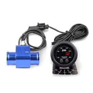 52MM 12V/24V Auto Digital Water Temperature Gauge with Adapter Joint Pipe for 26mm-40mm Radiator