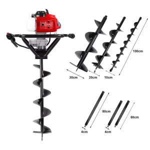 52cc Double Handled Earth Auger Drilling Machine Support100mm 200mm Drill Bits