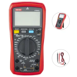 5999 Counts Manual Ranging 1000V DC 750V AC Voltage Tester Digital Multimeter ABS Case Rubber Protective Shell