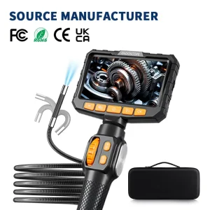 5inch IPS Screen Chassis Inspection Borescope Waterproof Industrial Endoscope for Professional Car Repair Automotive Endoscope