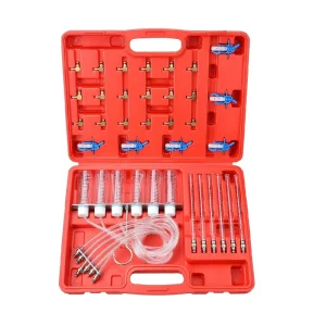 6 Cylinder Diesel Injector Flow Spill Meter Diagnostic Set Common Rail Adaptor Test Tool Leak Off Tester Kit