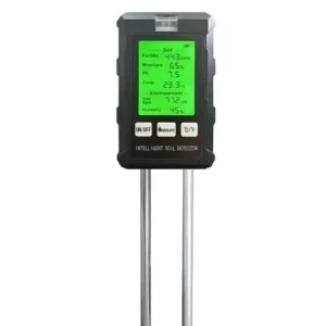 6-in-1 Soil Tester Fertility pH Moisture Temperature Sunlight Humidity Meter for Agriculture and Gardens