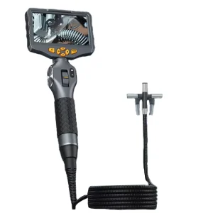 6.5MM 8.5MM Articulating Borescope 5 Inches IPS 360 Degree Steering Endoscope Video Inspection Camera IP67 Rated LED