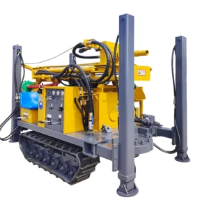 6.6m Mast Dth Water Well Drilling Rig 280 Meter Crawler Type Water Well Drill Machine
