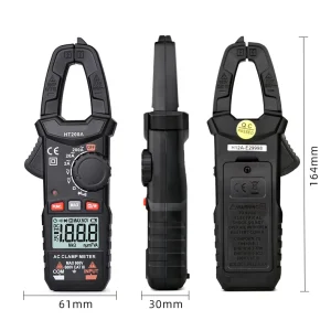 6000 Count AC/DC Current 600V Auto Range Digital Multimeter Clamp Meter Ammeter Capacitance Measurement 2xAAA Batteries