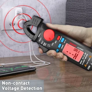 6000-Count Autorange Digital Clamp Multimeter, AC/DC Current, Frequency, and Resistance, 20mm Opening, 0-1kHz