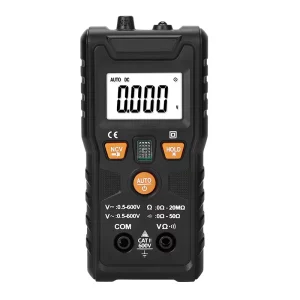 6000-Count Digital Multimeter, 0.01%+1 Accuracy, 600V AC/DC, Resistance Meter, Anti-Burn Protection