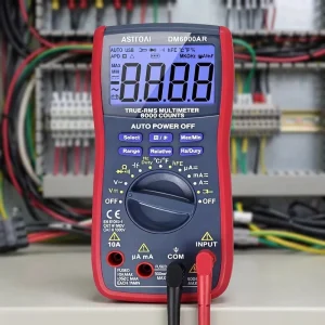 6000 Counts 0.01% Accuracy Auto-Ranging Digital Multimeter 1000V DC Voltage Tester Ohmmeter