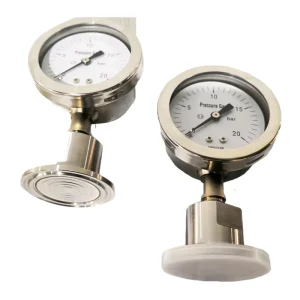 60MM 100 150 Chuck Stainless Steel Filled Brass OEM Pressure Gauge