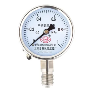 60MM Stainless Steel High Quality Manometer Pressure Gauge for Gas Liquid High Precision