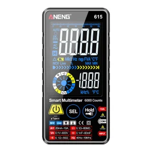 615 Digital Multimeter with Touch Screen, Rechargeable, 6000 Count, AC/DC Voltage and Current