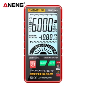 616 Smart Multimeter 6000 Counts Digital AC/DC Voltage Meter Current Detector Capacimeter Professional Tester Tools