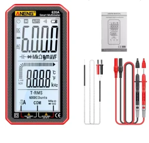 620A 6000 Counts Digital Smart Multimeter Transistor Testers True RMS Auto High Accuracy Electrical Capacitance Meter Temp