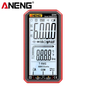 620A Digital Multimeter High Precision Multi function LCD Display Universal Meter for Electrical Repair Tools