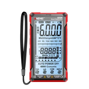 622A Large LCD Digital Rechargeable Multimeter 6000 Count Ohm Diode Tester Electrician Tools