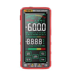 683 Touch Multimeter 6000 Counts Rechargeable AC DC Voltage and Current Tester AC 0 750V DC 0 1000V