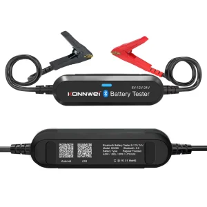 6V 12V 24V Bluetooth 5.0 Car and Truck Battery Tester Waveform Monitor 100-2000 CCA Charging and Cranking