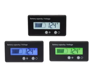 7-100V Lead Acid Lithium Battery Capacity Indicator 9V 12V 24V 48V Car Motorcycle Analog Digital Voltmeter