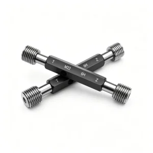 7H8H High Accuracy 0.001 GCr15 Steel Thread Plug Gauge Double Headed Measuring Tool Inner Outer Diameter Spot Hole Analysis