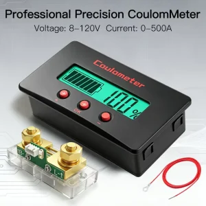 8-120V Battery Tester 50A-500A Coulometer Battery Capacity Tester Voltmeter Voltage Current Battery Cell XH Interface