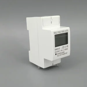 80A Din Rail Single Phase Two Wire LCD Digital Display Power Consumption Energy Electric Meter kWh AC 220V 230V 50Hz/60Hz