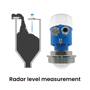 80GHz Radar Material Level Gauge Anti-Corrosion Explosion-Proof River Water Level Gauge for Silo