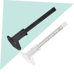 80mm Eyebrow Measuring Ruler Brow Ruler Tool Vernier Caliper Double Scale Ruler 10 Pieces