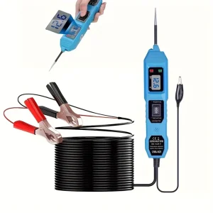 823 Blue Smart Car Circuit Tester with LED Voltage Display USB Powered for 3.5-36V DC Vehicles
