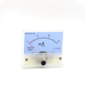 85C1 DC Analog Amperemeter 0 50mA Pointer Current Voltage Meter Gauge AMP Milliammeter Panel for CO2 Laser Tube Power Supply