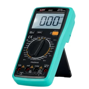 890D True RMS Digital Multimeter High Accuracy 3 Digit LCD Display Measures DC/AC Voltage 20uA-10A Current