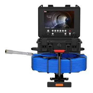 9 Inch IPS Industrial Endoscope Sewer Camera 1080P Self Leveling 512Hz Sonde Locator High Accuracy Distance Measurement 30M