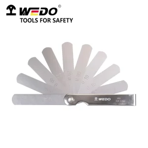 9 Pcs Feeler Gauge Set Steel Thickness Gauge with Folding Handle Metric & Inch Dual Scale Gap Tool for Valve Clearance