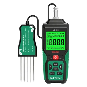 9 in 1 Digital Soil Tester YG 09S Soil pH NPK EC Humidity Temp Salinity Fertility Detector Portable Soil Nutrient Analyzer