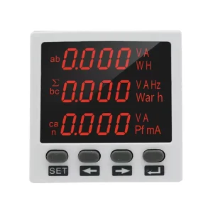 96*96 Three Phase LED Multi-function Power Meter Digital Energy Meter Voltmeter Programmable Voltage Meter