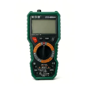 9806A Plus True RMS Digital Multimeter LCD Display 4-Digit 6000 Counts Auto Range AC DC Volt Amp Tester