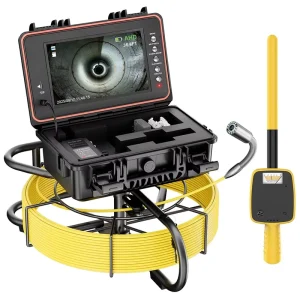 9inch IPS Screen 1080P Self Leveling 512Hz Locator Video Pipe Drain Sewer Inspection Camera Industrial Endoscope Camera 50M
