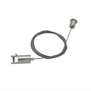 A combination of clamping ropes for the suspension of noise eliminating partitions