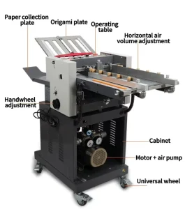 A3 A4 Size Automatic Paper Folding Machine for Manual Leaflet Office Document
